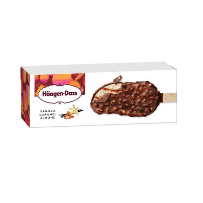 HÄAGEN-DAZS VANILLA CARAMEL ALMOND BAR (24x 80ML)