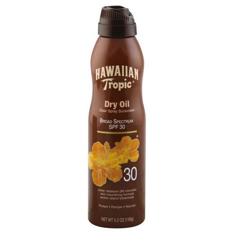 HAWAIIAN TROPIC DRY OIL C-SPR SPF30 6OZ/12CS