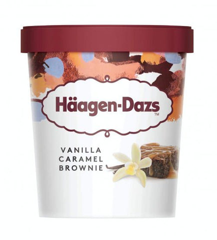 HÄAGEN-DAZS VANILLA CARAMEL BROWNIE PINT (8x 473ML)