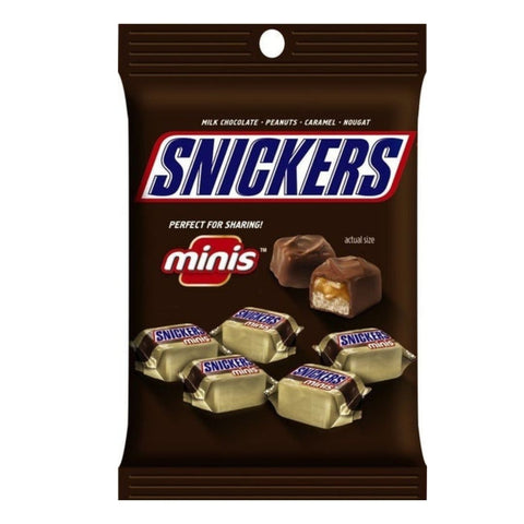 SNICKERS MINI PEG BAG 2.86OZ x 12Ct