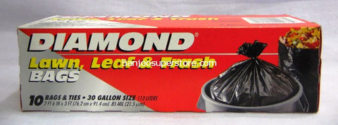 DIAMOND LARGE TRASH BAG 30G (12 x 10 CT)