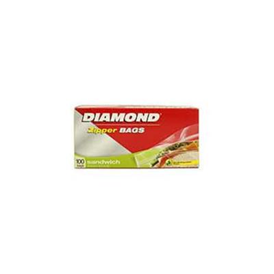 DIAMOND SANDWICH BAGS 100CT x 12Pack