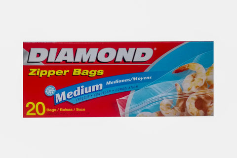 DIAMOND FREEZER BAG QT 12/20CT