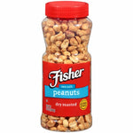 FISHER PEANUTS DRY ROASTED (12 x 396 G)