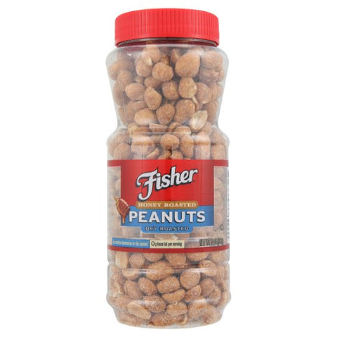 FISHER HONEY ROASTED PEANUTS DRY ROASTED (12 x 396 G)