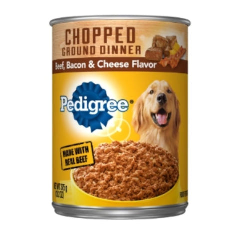 PEDIGREE CHOPPED BEEF, BACON & CHEESE 13.2oz x 12Pack