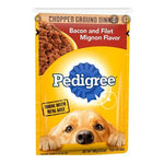 PEDIGREE WET DOD FOOD POUCH FILLET MIGNON & BACON 100gx16Pack
