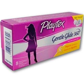 Playtex Gentle Glide Unscented Regular Absorbency Tampons 8Ct/ 12Pack