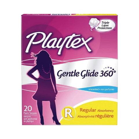 Playtext Gentle Glide TAMPONS UNSCENTED REGULAR 12/18CT
