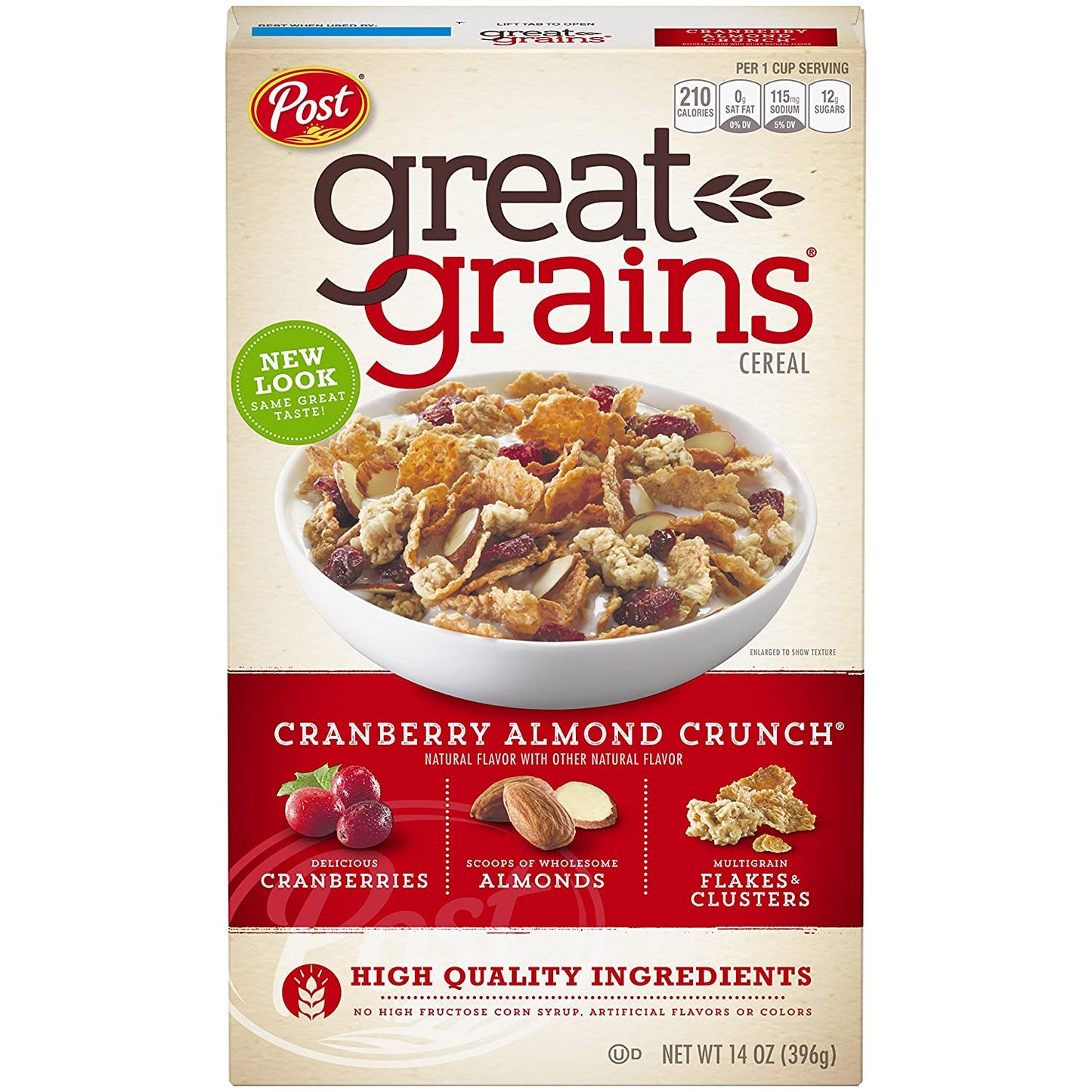 POST GREAT GRAINS CRABERRY ALMOND 12 / 14OZ