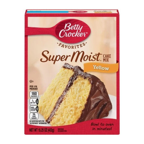 BETTY CROCKER SUPRMIST YELLOW CAKE MIX
