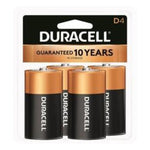 DURA 4PK D Alk Battery