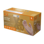 X3 CLEAR VINYL Powder Free IND Large GLOVES / 1