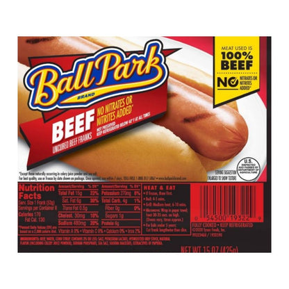 BALLPARK TURKEY FRANKS 8CT / 15 OZ
