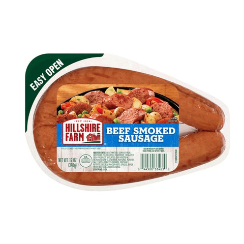 HILLSHIRE FARM BEEF SMOKED SAUSAGE 12OZ / 18