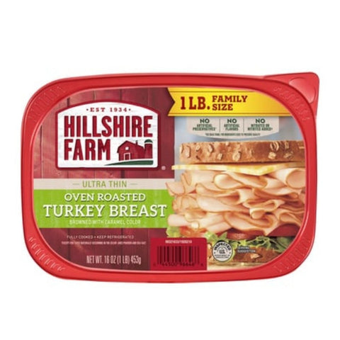 Hillshire Farm Oven Roasted TURKEY BREAST ULTRA THIN 16Z