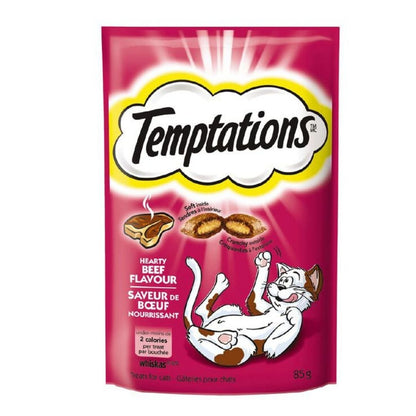 WHISKAS TEMPTATION  BEEF 85G / 12/CS