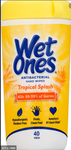 WET ONES AB TROPICAL 40CT x 12Pack