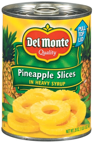 DEL MONTE PINEAPPLE SLICES IN SYRUP (12 x 20oz)