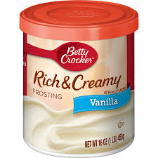 Betty Crocker Rich & Creamy Vanilla Frosting 16oz 8/Case