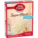 SUPER MOIST WHITE CAKE MIX 16.25OZx12Pack