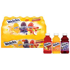 WELCH'S VARIETY JUICE FRUIT PUNCH/ORANGE/GRAPES 10 Oz x 24 PACK
