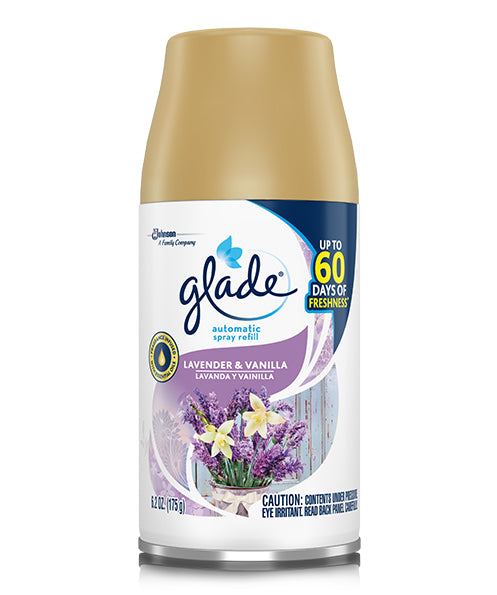 GLADE AUTOMATIC SPRY LAVANDER & VANILLA (6 x 6.2oz)