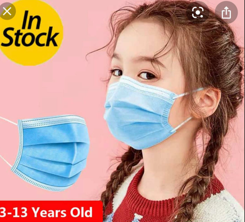 3 PLY SURGICAL KIDS MASK 50 COUNT