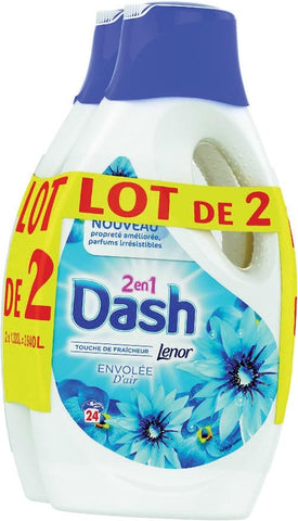 DASH LIQUID 2-IN-1 AIR FRAIS (2 x 2 PACK)