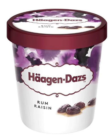 HÄAGEN-DAZS RUM & RASIN PINT (8x 473ML)